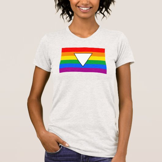 LGBTQ+ Triangle und Regenbogenfoto T-Shirt (Vorderseite)