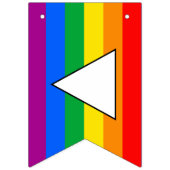 LGBTQ+ Triangle und Regenbogenfoto Wimpelkette (Erste Fahne)