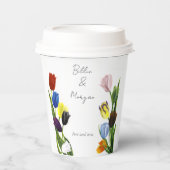 LGBTQ Tulips-Blume Pappbecher (Vorderseite)