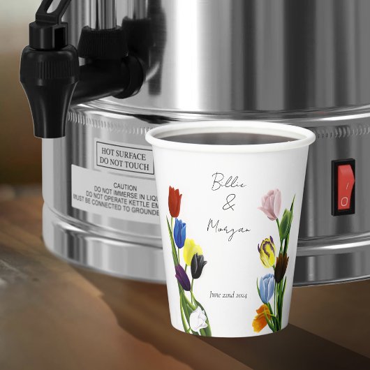 LGBTQ Tulips-Blume Pappbecher