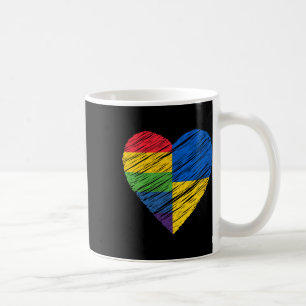 Lgbtq Ukraine Gay Pride Herz für Schwule und Lesbe Kaffeetasse
