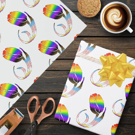 LGBTQ und Tulip-Blume Geschenkpapier