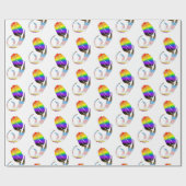 LGBTQ und Tulip-Blume Geschenkpapier (Flach)