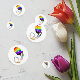 LGBTQ und Tulip-Blume Konfetti