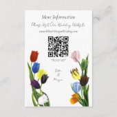 LGBTQ und Tulips-Blume Begleitkarte (Rückseite)