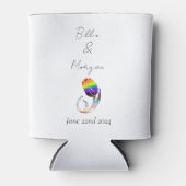 LGBTQ und Tulips-Blume Dosenkühler (Vorderseite)