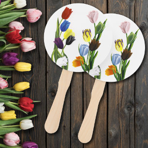 LGBTQ und Tulips-Blume Fächer