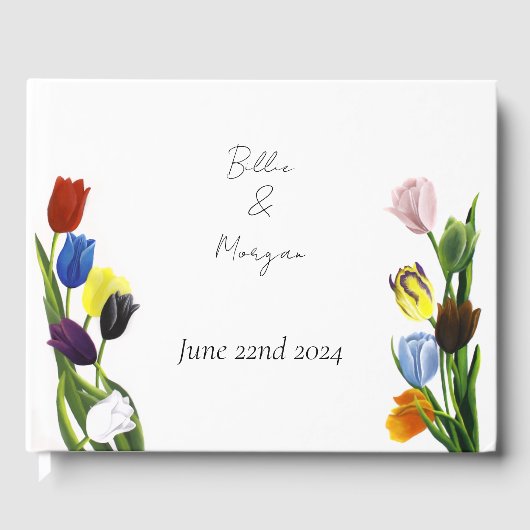 LGBTQ und Tulips-Blume Gästebuch (Vorderseite)