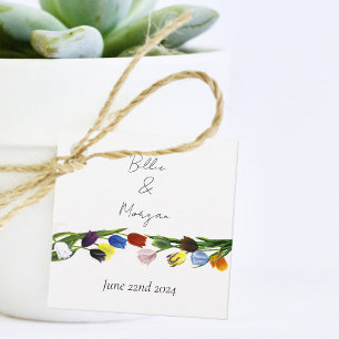 LGBTQ und Tulips-Blume Geschenkanhänger