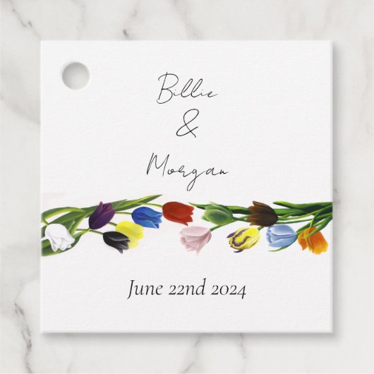 LGBTQ und Tulips-Blume Geschenkanhänger (Vorderseite)