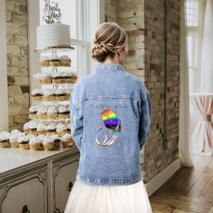 LGBTQ und Tulips-Blume Jeansjacke