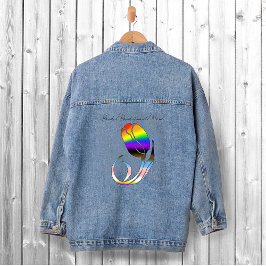 LGBTQ und Tulips-Blume Jeansjacke