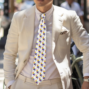 LGBTQ und Tulips-Blume Krawatte