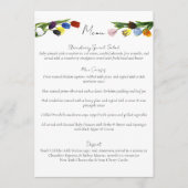 LGBTQ und Tulips-Blume Menükarte (Vorderseite)