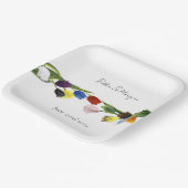 LGBTQ und Tulips-Blume Pappteller (Gewinkelt)