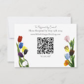 LGBTQ und Tulips-Blume RSVP Karte (Rückseite)
