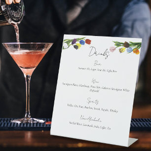 LGBTQ und Tulips-Blume Sockelschild