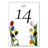 LGBTQ und Tulips-Blume Tischnummer (Vorderseite)