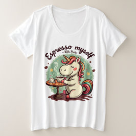 LGBTQ unicorn Espresso Mich Große Größe T-Shirt