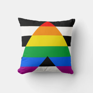 LGBTQ+ Unterstützerflagge Kissen