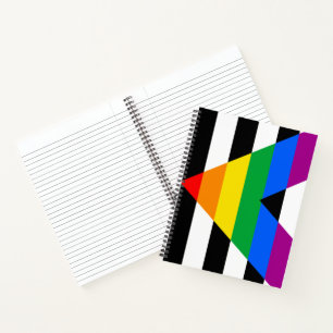 LGBTQ+ Unterstützerflagge Notizblock
