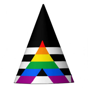 LGBTQ+ Unterstützerflagge Partyhütchen
