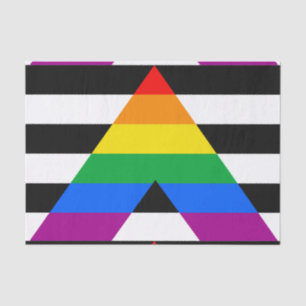 LGBTQ+ Unterstützerflagge Seidenpapier