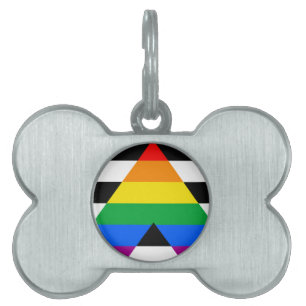 LGBTQ+ Unterstützerflagge Tiermarke