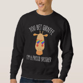 LGBTQ Unterstützung Sie gewinnen Giraffe Ich bin e Sweatshirt (Vorderseite)
