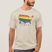 LGBTQ+ US Proof AF T-Shirt (Vorderseite)