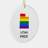 LGBTQ UTAH PRIDE Keramik Ornament (Rechts)