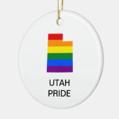 LGBTQ UTAH PRIDE Keramik Ornament (Links)