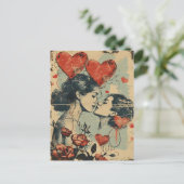 LGBTQ Valentinstag Postkarte (Stehend Vorderseite)