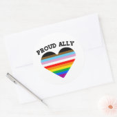 LGBTQ+-Verbündete Runder Aufkleber (Umschlag)