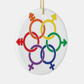 LGBTQ vereinigt Keramik Ornament (Rechts)