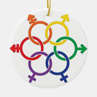 LGBTQ vereinigt Keramik Ornament