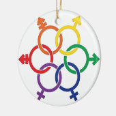 LGBTQ vereinigt Keramik Ornament (Links)