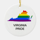 LGBTQ VIRGINIA PRIDE Keramik Keramik Ornament (Vorne)