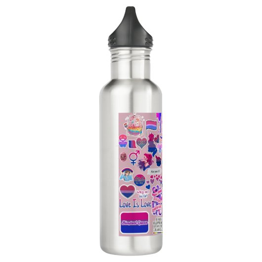 LGBTQ Wasserflasche Edelstahlflasche (Links)