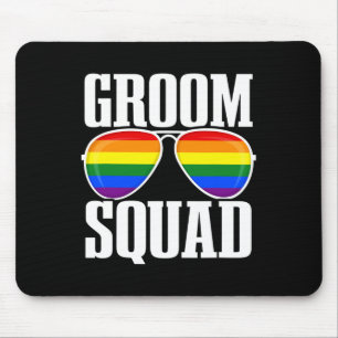 Lgbtq Wedding - Gay Pride Flag - Proud Groom - Gro Mousepad