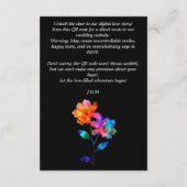🌈 LGBTQ Wedding Website Address Petals & Pride  Begleitkarte (Rückseite)