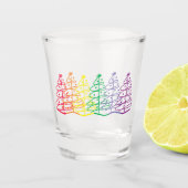 LGBTQ Weihnachten Schnapsglas (Vorderseite)