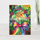 LGBTQ Weihnachtskarte, 5 Zoll x 7 Zoll geklappte G Karte (Vorderseite)