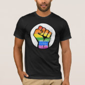 LGBTQ WIDERSTEHEN FAUST T-Shirt (Vorderseite)