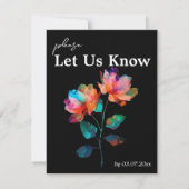 🌈 LGBTQ With song request  Petals & Pride  RSVP Karte (Vorderseite)