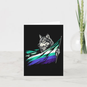 Lgbtq Wolf Gay Male Flag Mlm Pride Lgbt Mlm Flag Karte