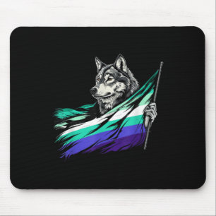 LGBTQ-Wolf-Schwulen-Männer-Flagge Mlm Pride LGBTQ- Mousepad