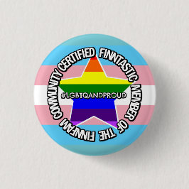 (LGBTQ) zertifiziertes FinnFam-Abzeichen Button
