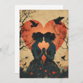 LGBTQ zum Vintagen Valentinstag Feiertagskarte (Vorne/Hinten)