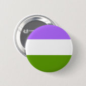 LGBTQA Genderqueer Nicht-Binärer Awarenness Knopf Button (Vorne & Hinten)